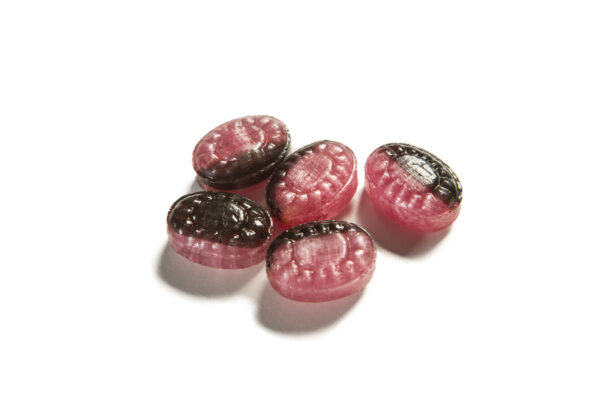 Hårdkaramellen powder packed raspberry liquorice
