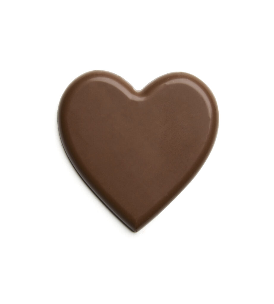 Karamellchoklad hjärta