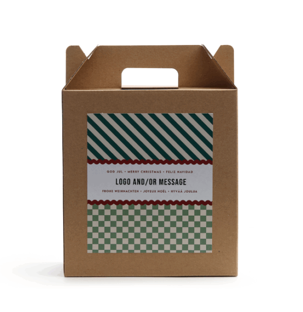 Christmas box med handtag med carnival motiv