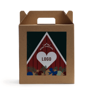 Christmas box med handtag med Mora motiv