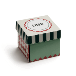 Christmas cube med carnival motiv