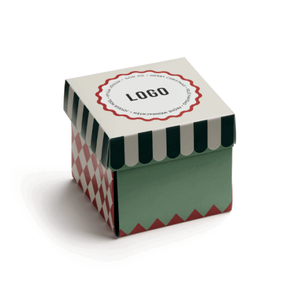 Christmas cube med carnival motiv
