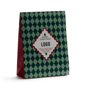 Christmas giftbag 200gmed carnival motiv