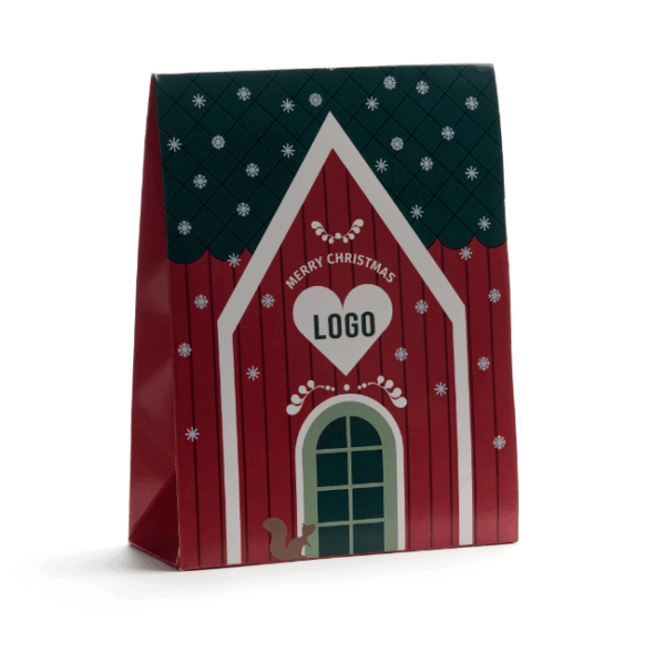 Christmas giftbag 200g med Mora motiv