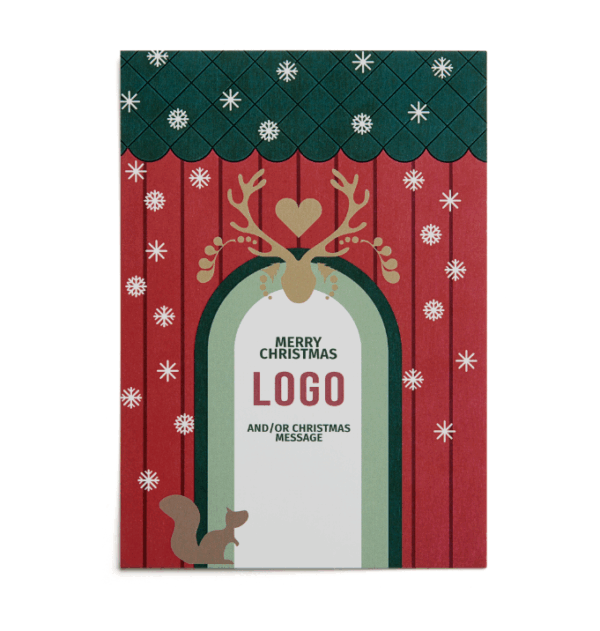 Christmas kort med Mora motiv