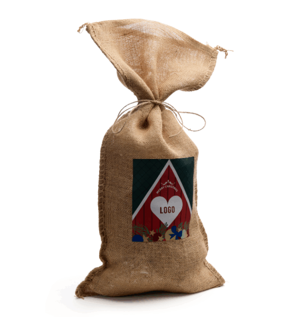 Christmas mellanstora sack med Mora motiv